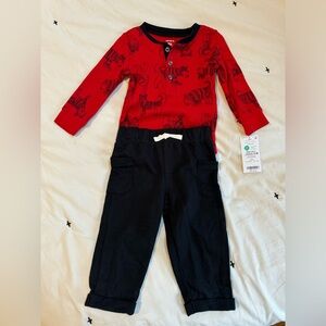 Carters two piece Dino outfit NWT